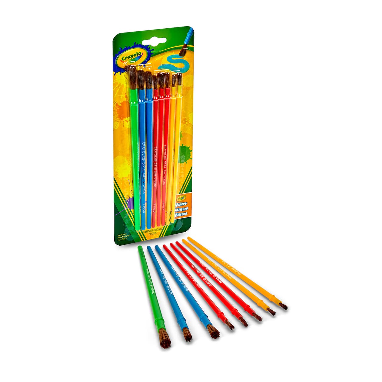 12 Packs: 8 ct. (96 total) Crayola® Art & Craft Brush Set